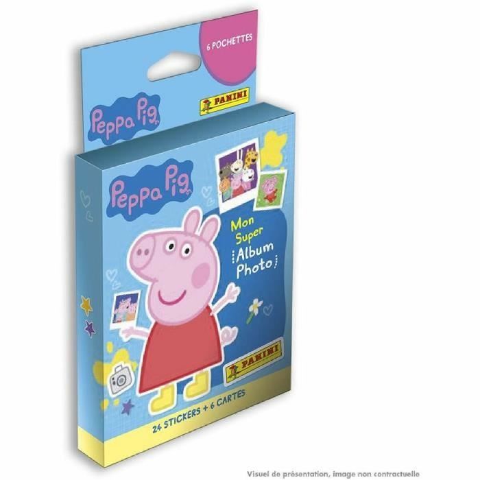 Pakke med klistermærker Peppa Pig Photo Album Panini 6 Konvolutter