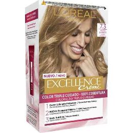Permanent Farve Excellence L'Oreal Make Up Gylden Blond Nº 7,3