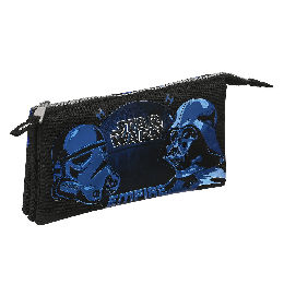 Tredobbelt bæretaske Star Wars Digital escape Sort (22 x 12 x 3 cm)