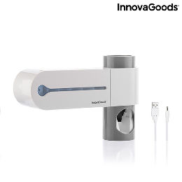 UV-steriliseringsapparat til tandbørster med holder og tandpasta beholder Smiluv InnovaGoods Hvid (Refurbished B)