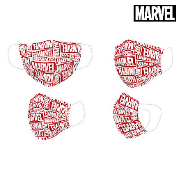Hygiejnisk maske Marvel Børns Rød