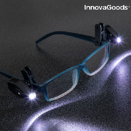 InnovaGoods 360º LED Clips til Briller (Pakke med 2)