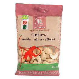 Cashewnødder hele Ø 80 g