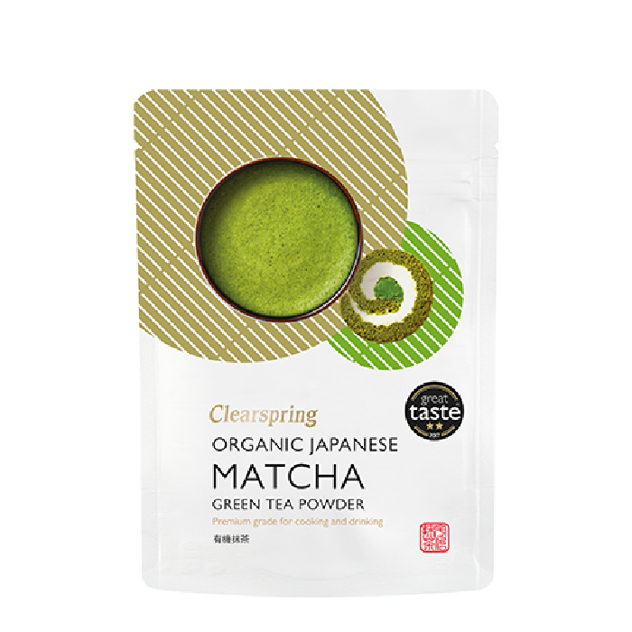 Matcha grøn te pulver Ø (premium grade) Clearspring 40 g