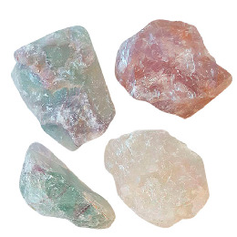 Regnbue fluorit krystal (rå) 600 g