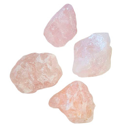 Rosakvarts krystal (rå) 600 g