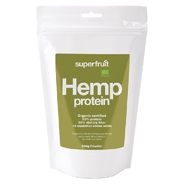 Hamp protein pulver (hemp  powder) Superfruit 500 g