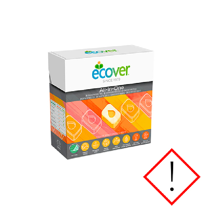 Ecover opvasketabs all in one 25 tab