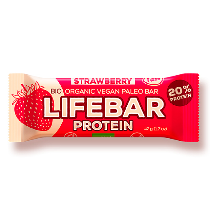 LifeBar Raw Proteinbar Ø  Strawberry 47 g