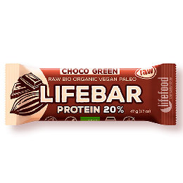 LifeBar Raw Proteinbar Ø Choco Green 47 g