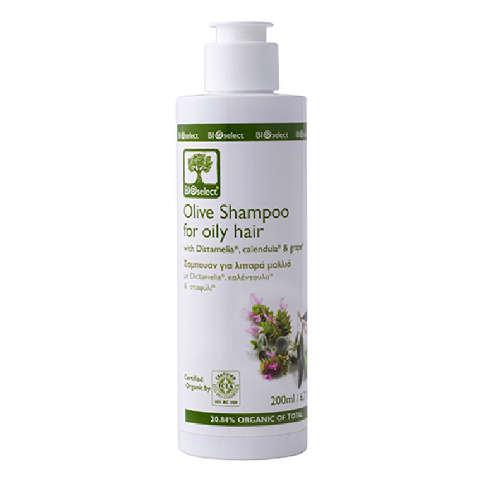 Billede af Oliven shampoo fedtet hår Bioselect BioEco 200 ml