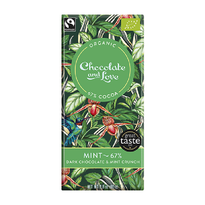Chokolade Mint 67% Ø 80 g