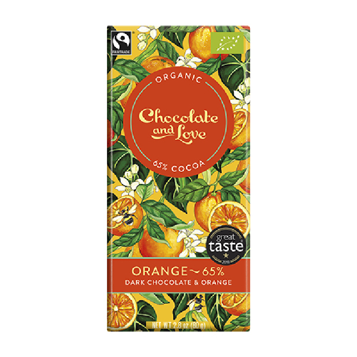 Chokolade Orange 65% Ø 80 g