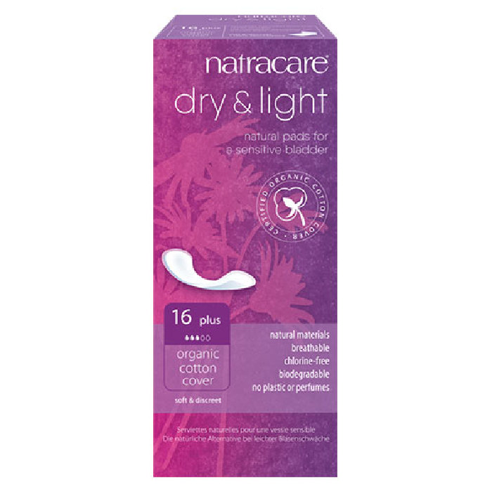 Natracare Dry &Light Plus bind (inkontinens) 16 stk
