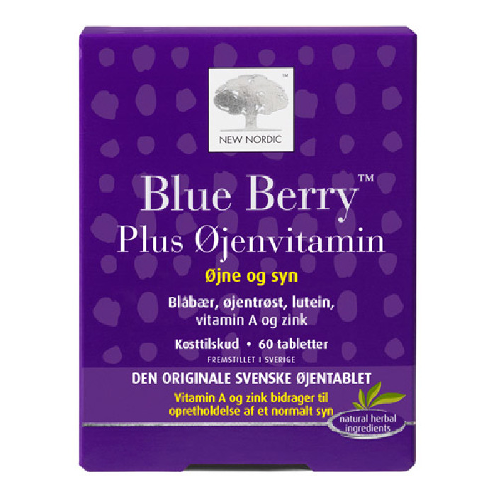 Blue Berry plus øjenvitamin  10 mg 60 tab