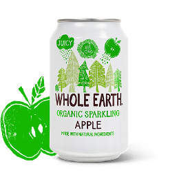 Æble sodavand Ø Whole  Earth 330 ml