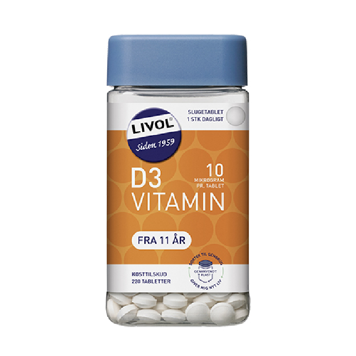 Vitamin D 10 µg Livol 220 tab