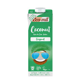 Kokos mælk m. agave Ø Ecomil 1 l