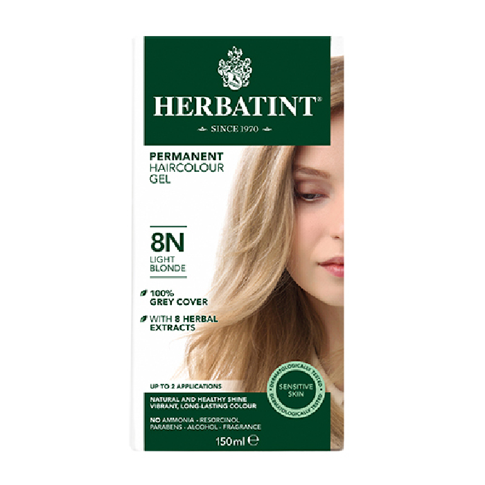 Herbatint 8N hårfarve Light  Blonde 150 ml