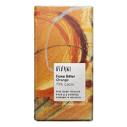 Vivani chokolade bitter Ø  m. orange 70% Kakao 100 g