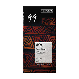 99% mørk chokolade Vivani Ø 80 g