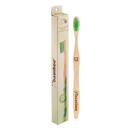 Tandbørste bambus soft voksne 1 stk