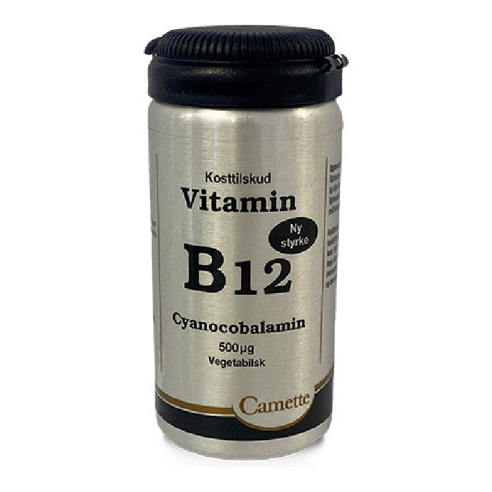 Billede af B12 vitamin 500 mcg cyanocobalamin 90 tab