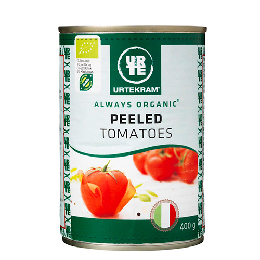 Flåede tomater på dåse Ø 400 g