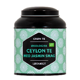 Grøn Ceylon Te med Jasminsmag Økologisk 100 gram