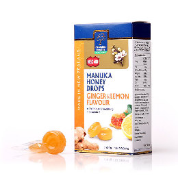 Manuka honning drops Ginger & Lemon 65 g