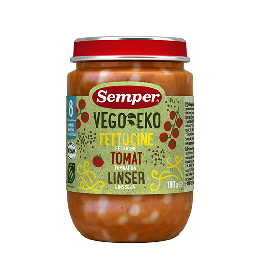 Babymos Ø fettucine tomat & linser fra 8 mdr. 190 g