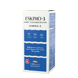 Eskimo-3 High Concentrated omega-3 120 kapsler
