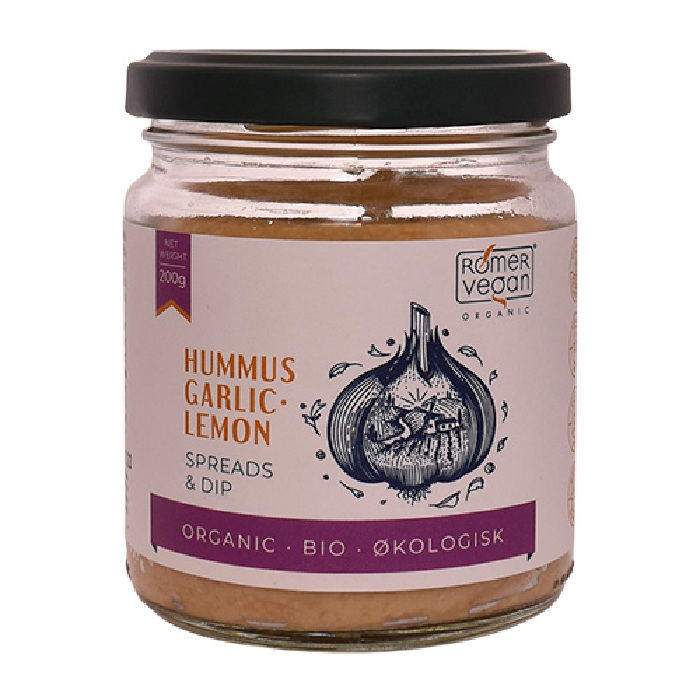 Smørepålæg Hummus Garlic Lemon Ø 200 g