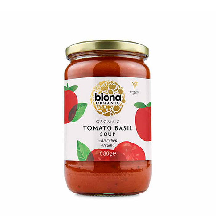 Tomat- & basilikumsuppe Ø 680 g