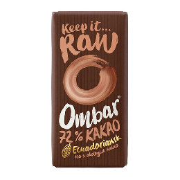 Raw chokolade 72 % Ombar Ø 35 g