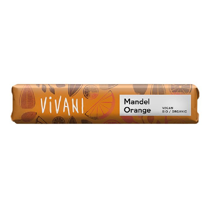 Vivani mandel orange bar Ø 35 g