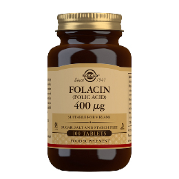 Folsyre 400 mcg  (Folacin) 100 tab