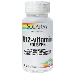 B12 vitamin med folsyre 90 tab