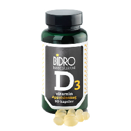 D-vitamin 38 ug m.appelsinsmag Bidro 90 kap