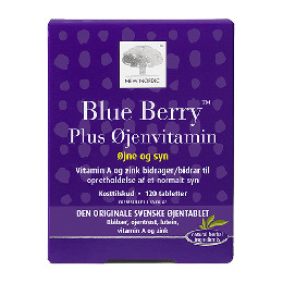 Blue Berry plus øjenvitamin 120 tab